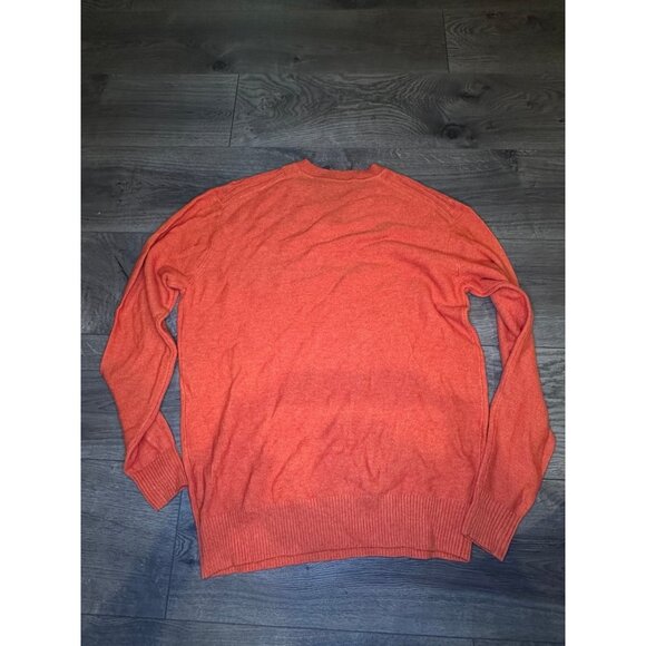 Callaway Sweater Orange Long sleeve All Wool Blend Sz Small - Picture 4 of 8